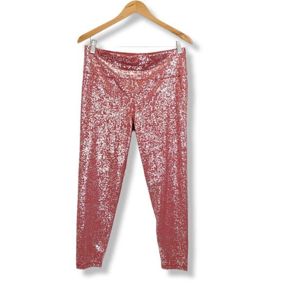 Sweaty Betty Goddess 7/8 Workout Leggings Red Terrazzo Foil Print - Picture 3 of 8